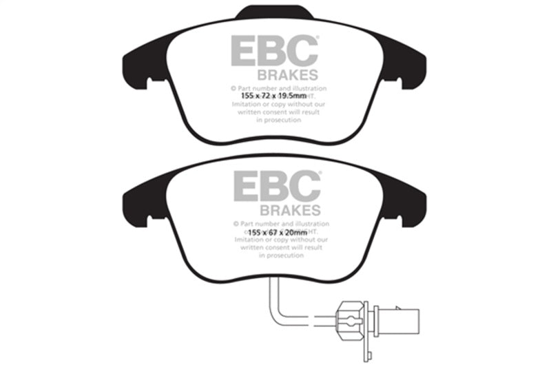 EBC DP31998C 10+ Audi A5 2.0 Turbo Redstuff Front Brake Pads
