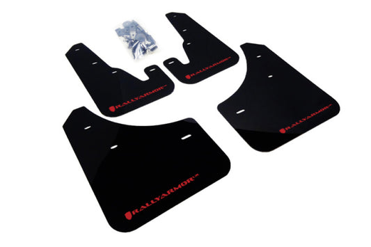 Rally Armor MF9-UR-BLK/RD 04-09 Mazda3/Speed3 Black UR Mud Flap w/ Red Logo