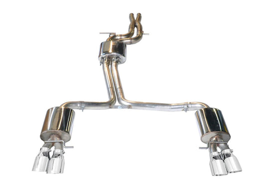 AWE Tuning 3010-42016 Audi B8.5 S4 3.0T Touring Edition Exhaust System - Chrome Silver Tips (102mm)