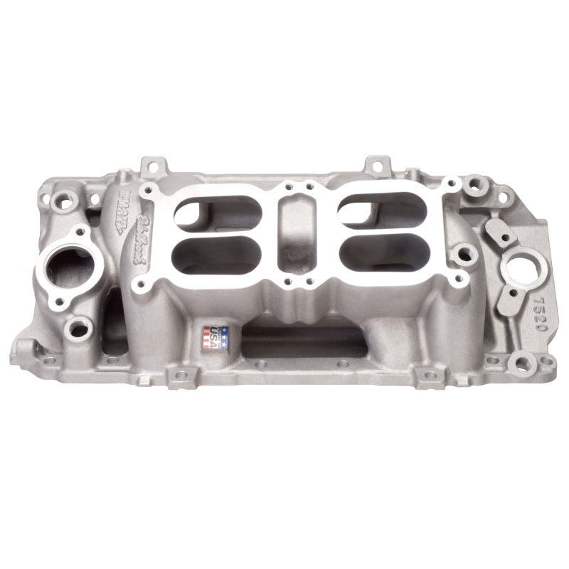 Edelbrock EDE7520 BBC Performer RPM Dual Quad A/G Manifold - O/P