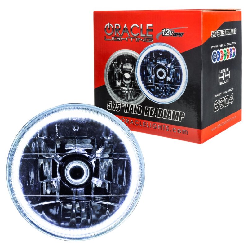 ORACLE Lighting 6904-001 Oracle Pre-Installed Lights 5.75 IN. Sealed Beam - White Halo