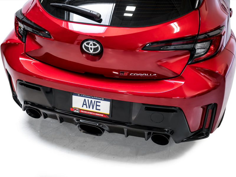 Awe Tuning GR Corolla Exhaust Triple Outlet Black Tips AWE3020-53472