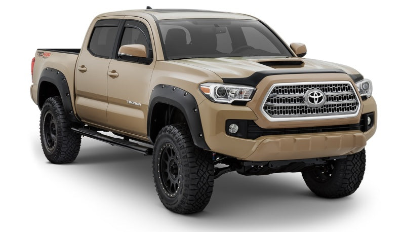 Bushwacker 30922-02 16-18 Toyota Tacoma Pocket Style Flares 4pc 60.5/73.7in Bed - Black
