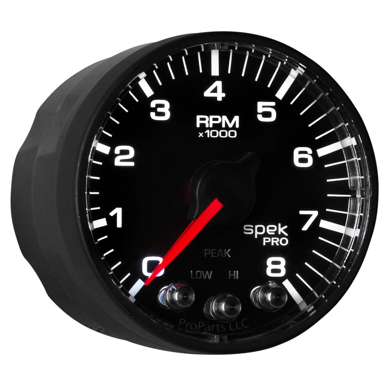 Autometer ATMP334328 Spek-Pro 2-1/16 Tach w/ Shift Light & Peak Mem.