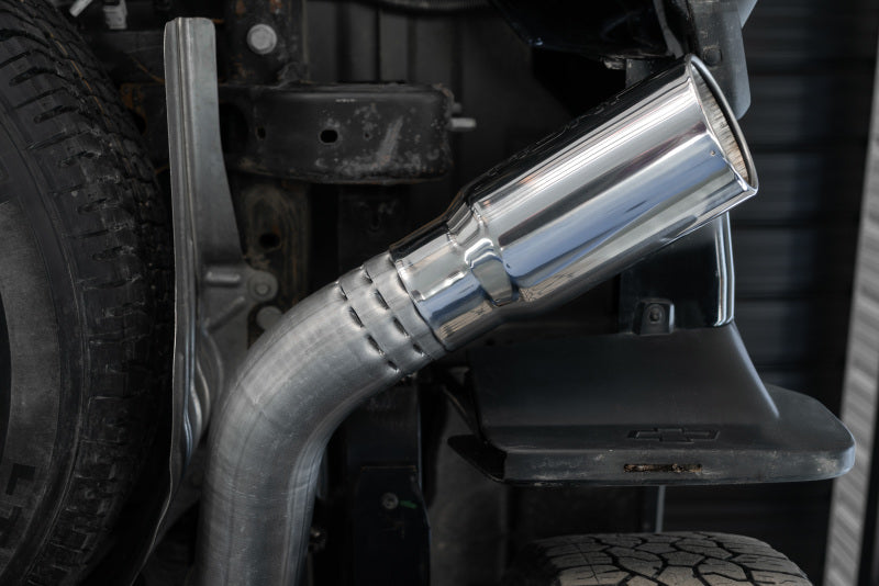 MBRP S6059304 2020+ GMC/Chevy 2500/3500 6.6L Duramax 4in Mand Bent Tubing Pro-Ser Cat Back Single Side - 304