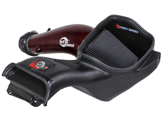 aFe 57-10030KR 23-24 Ford F150 Raptor R Supercharged Red Carbon Track Series Air Intake w/ P5R Filter (MOQ 24)