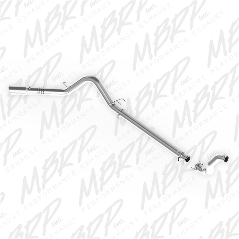 MBRP S6282AL 08-10 Ford 6.4L F250/350/450 4 inch Filter Back Single Side Exit Aluminum and Down Pipe