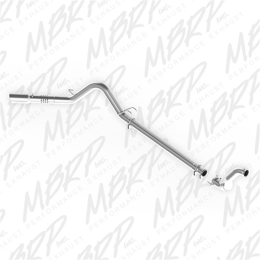 MBRP S6282AL 08-10 Ford 6.4L F250/350/450 4 inch Filter Back Single Side Exit Aluminum and Down Pipe