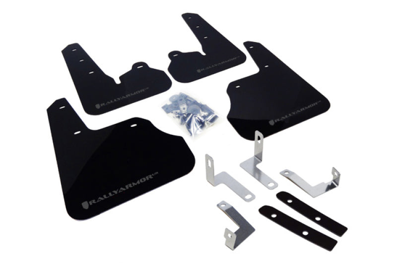 Rally Armor MF22-UR-BLK/GRY 12-16 Subaru Impreza 4D/5D Black UR Mud Flap w/Grey Logo