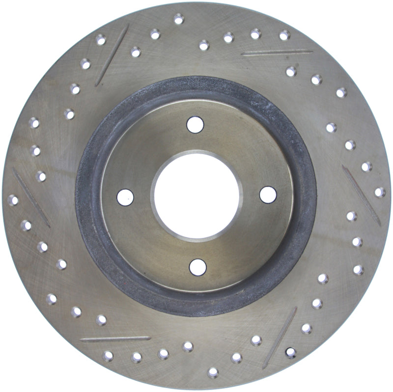 Stoptech 127.42021L StopTech Slotted & Drilled Sport Brake Rotor
