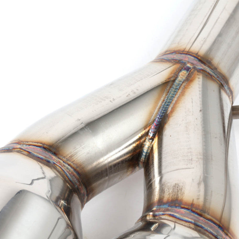 BLOX Racing BXEX-51106 2022+ WRX Muffler Delete / Axle Back Single Wall 4in - Polished Tips