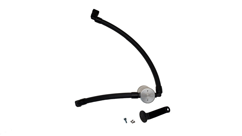 J&L 3073P-C 2021-2025 Ford Bronco 2.7L 3.0 Oil Separator Passenger Side- Clear Anodized