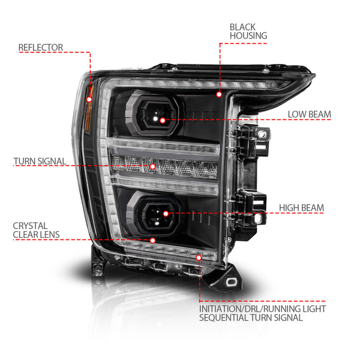 ANZO 111594-R ANZ LED/Projector Headlights