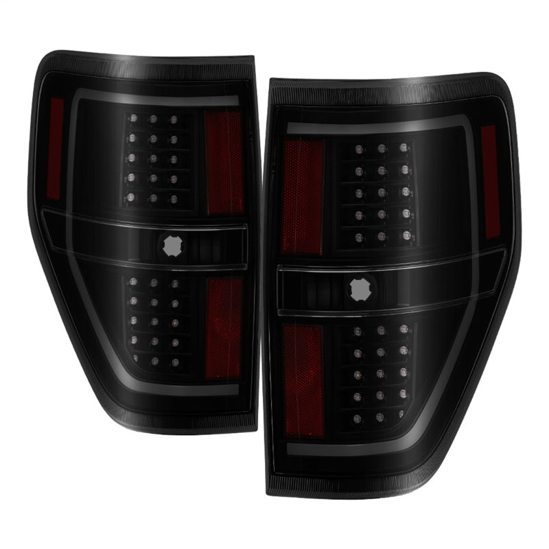 SPYDER 9042195 xTune 09-14 Ford F-150 Light Bar LED Tail Lights - Black Smoke (ALT-JH-FF15009-LBLED-BSM)