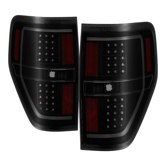 SPYDER 9042195 xTune 09-14 Ford F-150 Light Bar LED Tail Lights - Black Smoke (ALT-JH-FF15009-LBLED-BSM)