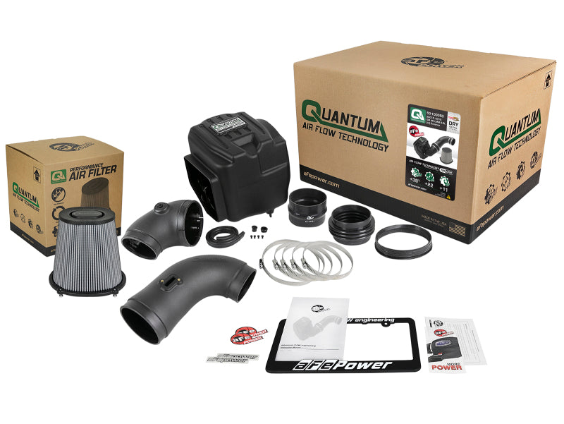 aFe 53-10005D Quantum Pro DRY S Cold Air Intake System 08-10 GM/Chevy Duramax V8-6.6L LMM - Dry