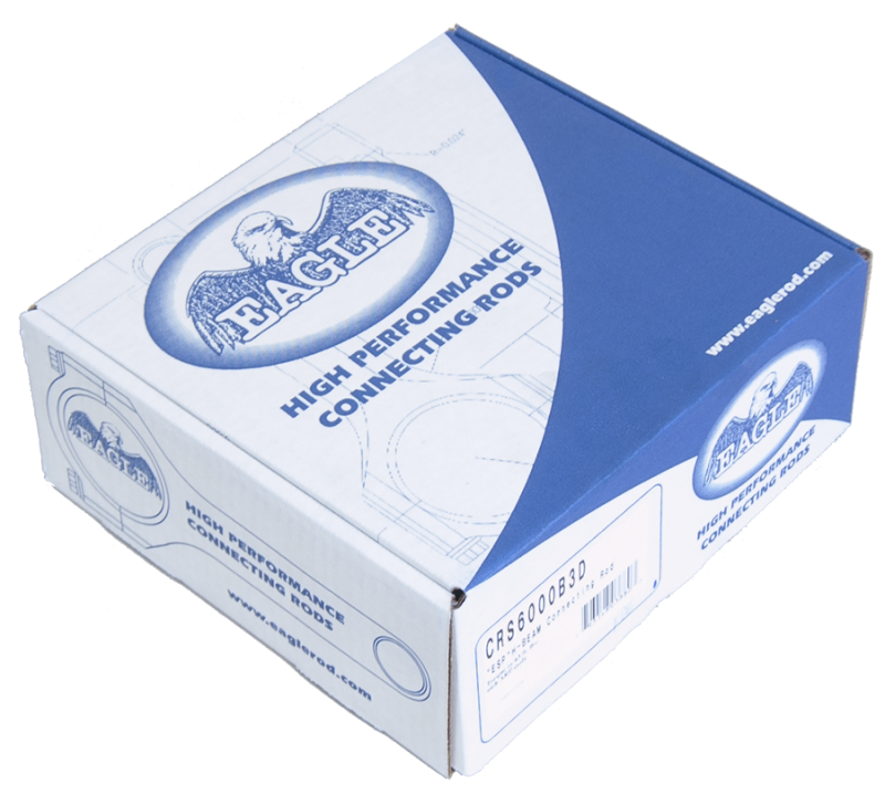 Eagle EAGCRS6000B3D SBC 4340 Forged H-Beam Rods 6.000