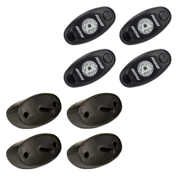 Rigid Industries 400243 Rock Light Kit- Amber (4 lights)