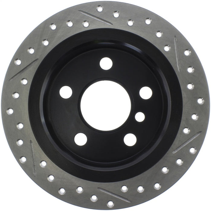Stoptech 127.34159R StopTech 14-15 Mini Cooper Base Slotted & Drilled Rear Right Rotor