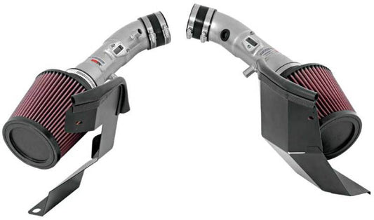 K&N Engineering 69-7082TS K&N 07-08 G35 Dual Silver Typhoon Short RAM Intakes