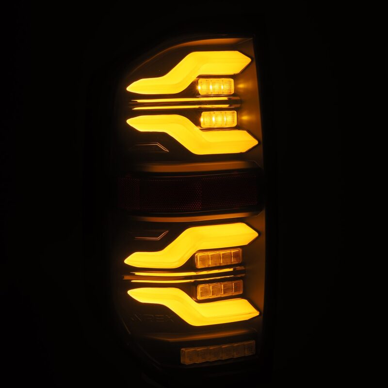 AlphaRex 672030 14-21 Toyota Tundra LUXX LED Taillights Alpha Blk w/Activ Light/Seq Signal