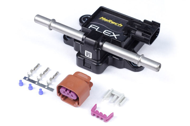 Haltech HT-011000 Flex Fuel Composition Sensor for 3/8 (GM Spring Lock) Fittings w/Plug & Pins