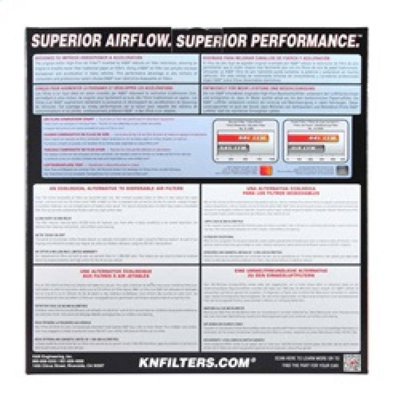 K&N Engineering E-2994 K&N 08-11 BMW M3 4.0L V8 Drop In Air Filter