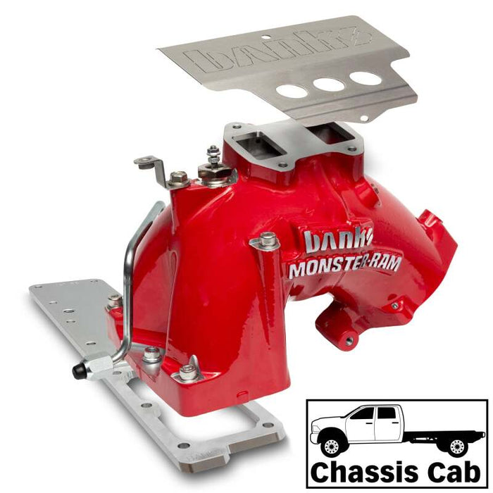 Banks Power 42805-R 19-24 RAM 3500/4500/5500 6.7L Diesel Monster-RAM Intake System w/Fuel Line - Red
