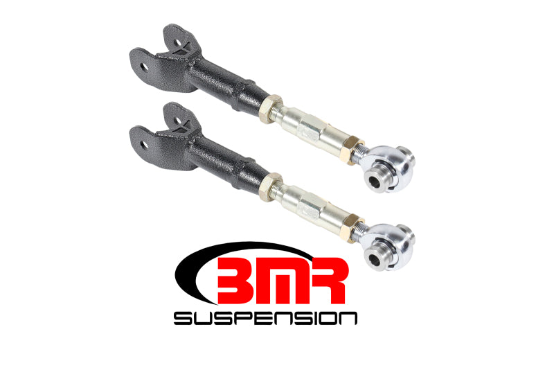 BMR Suspension UTCA060H BMR 16-17 6th Gen Camaro Upper Trailing Arms w/ On-Car Adj. Rod Ends - Black Hammertone