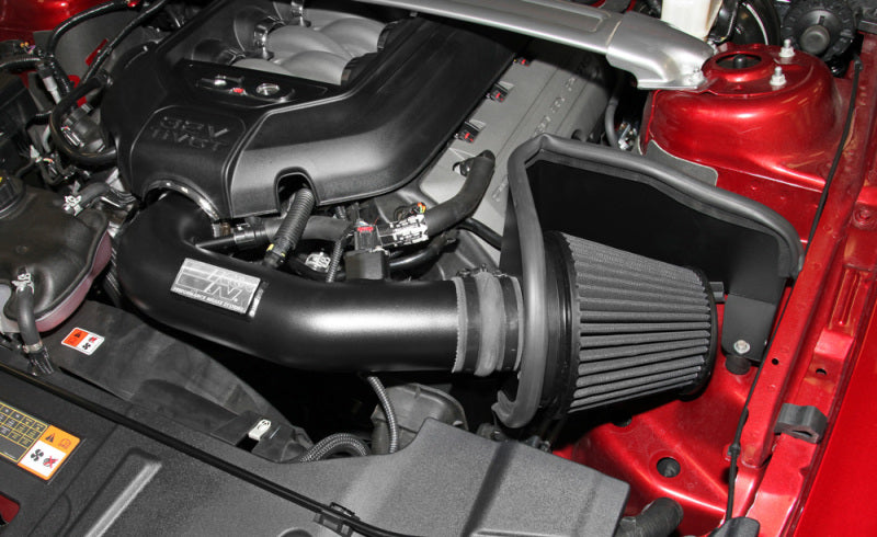 K&N Engineering 71-3527 K&N 11-14 Ford Mustang GT 5.0L V8 Black Performance Intake Kit