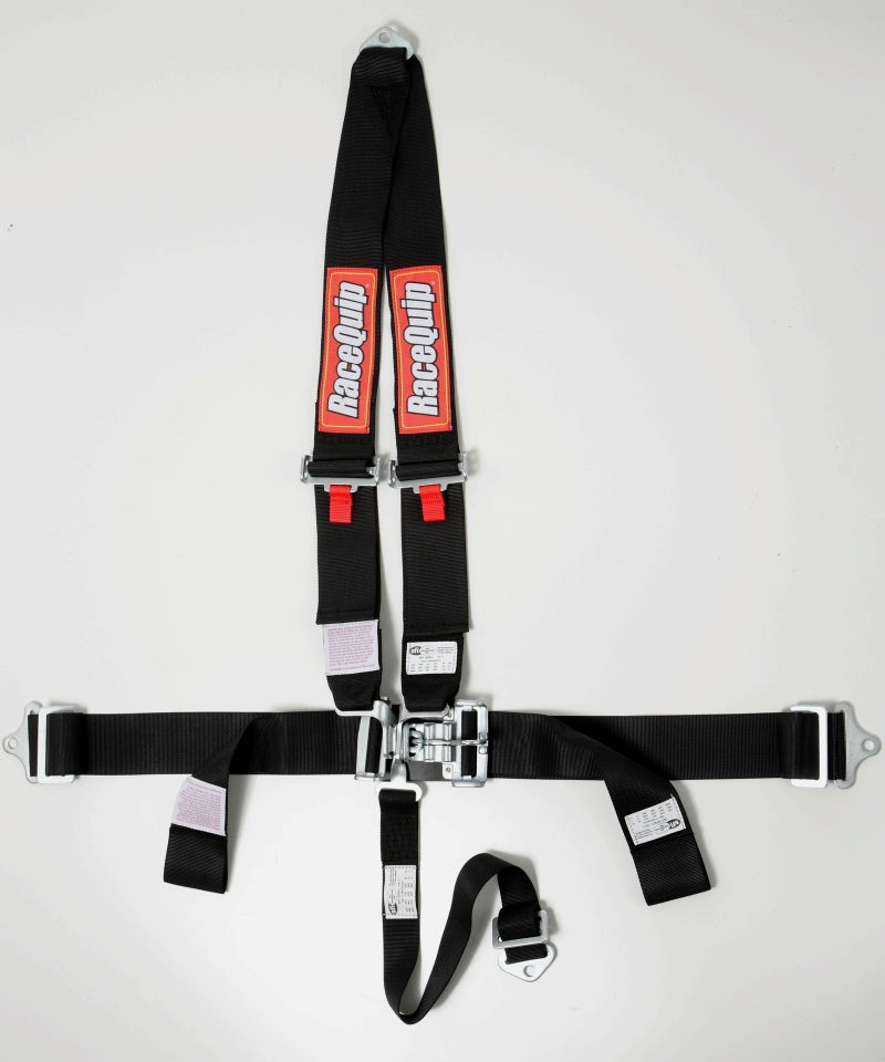 Racequip 713003 RaceQuip Black L & L V4pt Seat Belt