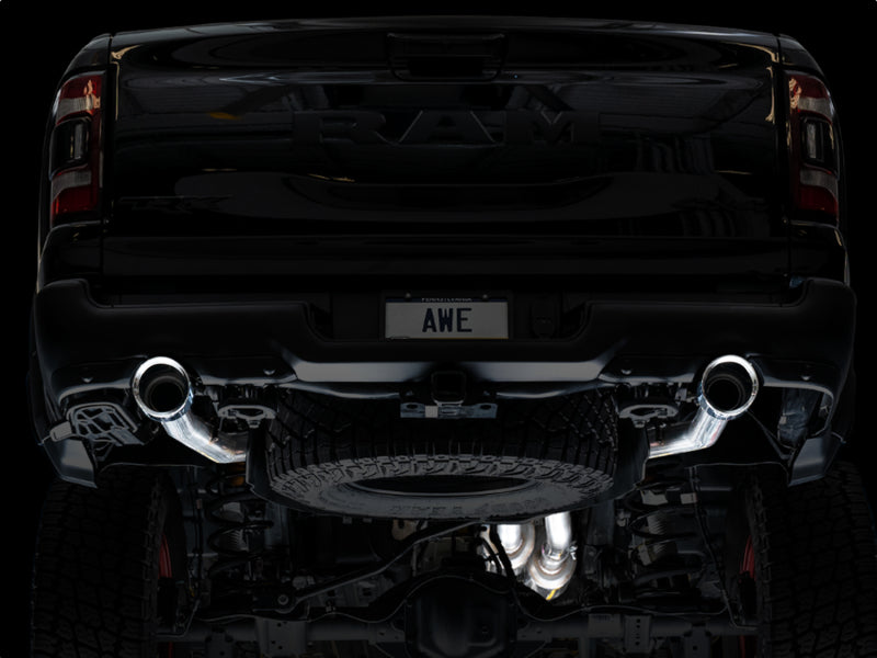 AWE Tuning 3015-32004 2021 RAM 1500 TRX 0FG Cat-Back Exhaust - Chrome Silver Tips
