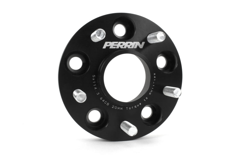Perrin Performance PHP-WHL-020BK PERRIN 17-21 Honda Civic Si / 22-26 Acura Integra 64.1mm 5x114.3 Wheel Spacers 20mm - Pair