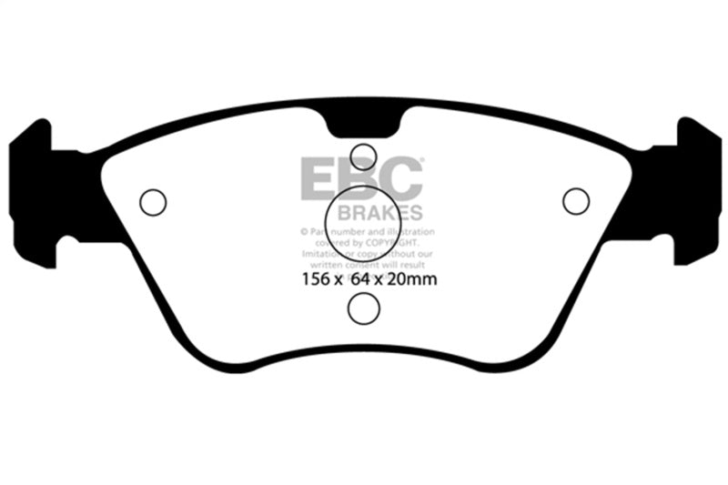 EBC DP41075R 03-08 Chrysler Crossfire 3.2 Yellowstuff Front Brake Pads