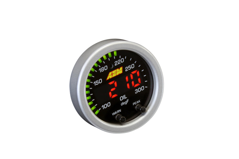 AEM 30-0302 X-Series Temperature 100-300F Gauge Kit (ONLY Black Bezel and Water Temp. Faceplate)