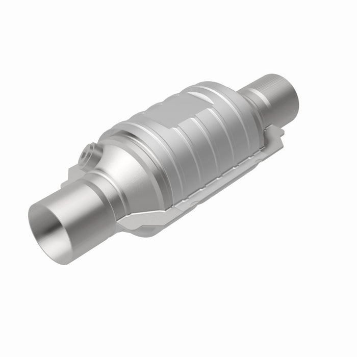Magnaflow 51234 MagnaFlow Conv Univ 2in In/Out Ctr/Ctr Round 9in Body L x 5.125in W x 13in Overall L Single O2 Port
