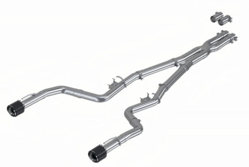 MBRP S71183CF 17-21 Charger 5.7L/6.2L/6.4L 3in Race Profile Cat-Back w/Dual Carbon Fiber Tips T304 SS Exhaust