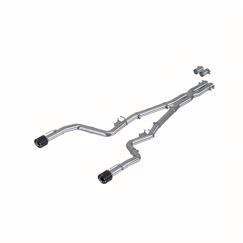 MBRP S71183CF 17-21 Charger 5.7L/6.2L/6.4L 3in Race Profile Cat-Back w/Dual Carbon Fiber Tips T304 SS Exhaust