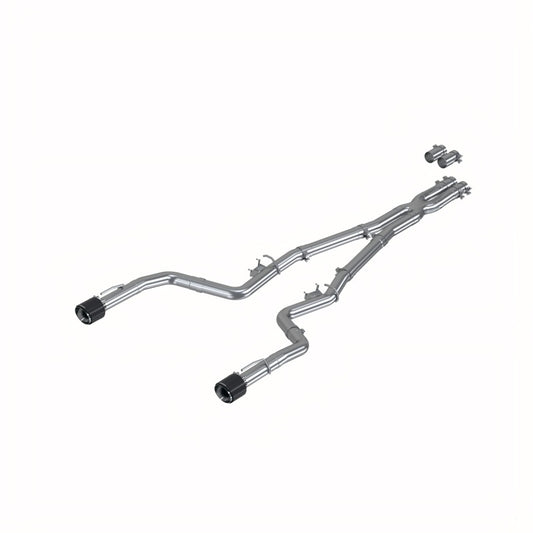 MBRP S71183CF 17-21 Charger 5.7L/6.2L/6.4L 3in Race Profile Cat-Back w/Dual Carbon Fiber Tips T304 SS Exhaust