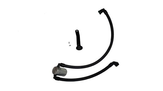 J&L 3091P-C 2024-2025 Ford Mustang 5.0L Oil Separator 3.0 PCV Side - Clear Anodized