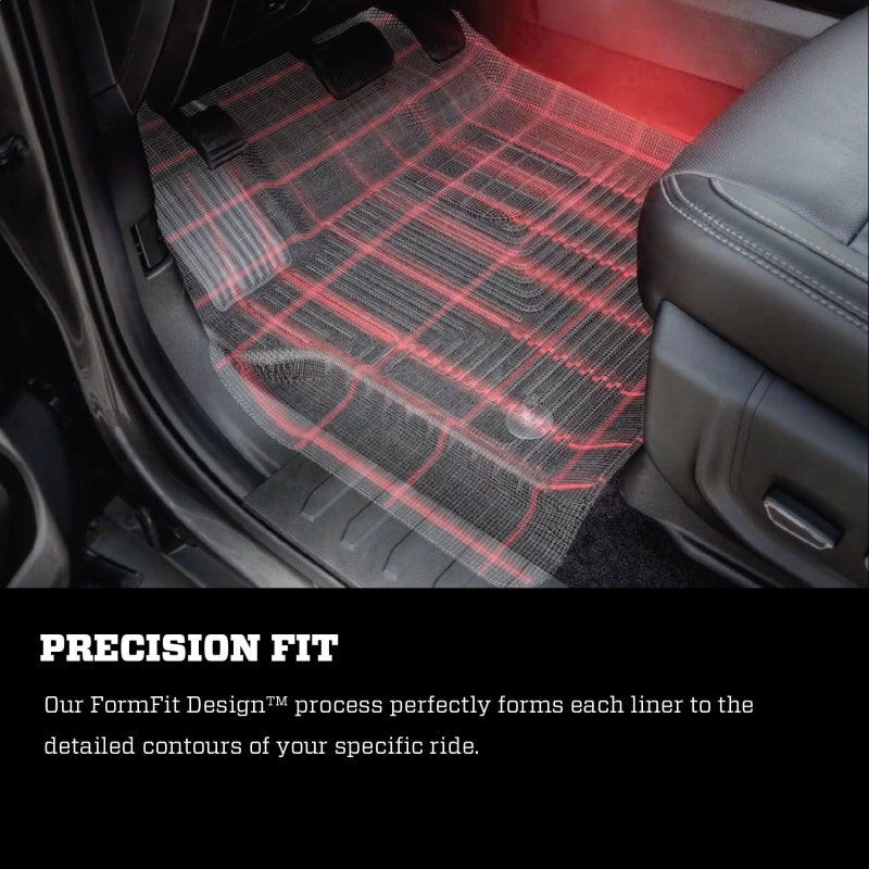 Husky Liners 95611 2017 Mazda CX-9 WeatherBeater Floor Liner (Front and Second Rows) - Black