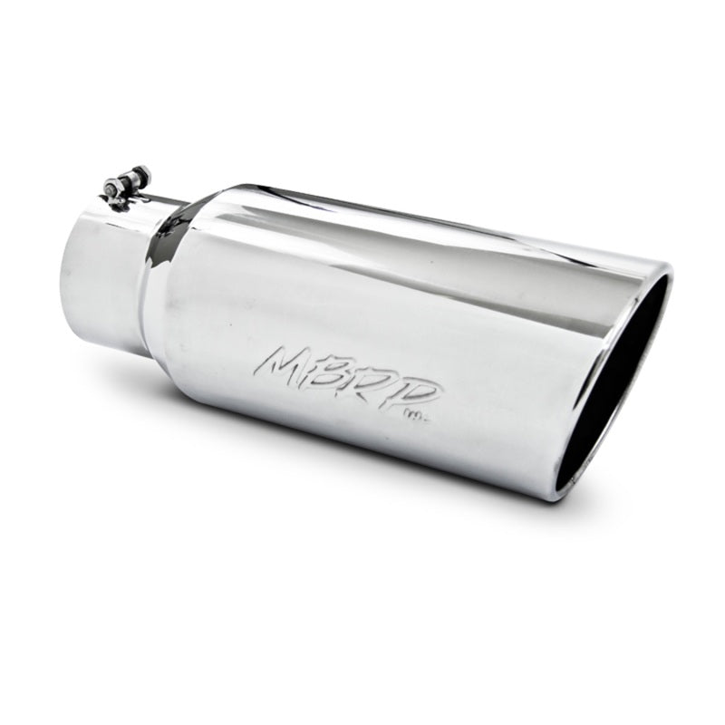 MBRP T5127 Universal Tip 7in O.D. Rolled End 5in inlet 18in length - T304 (SINGLE TIP)