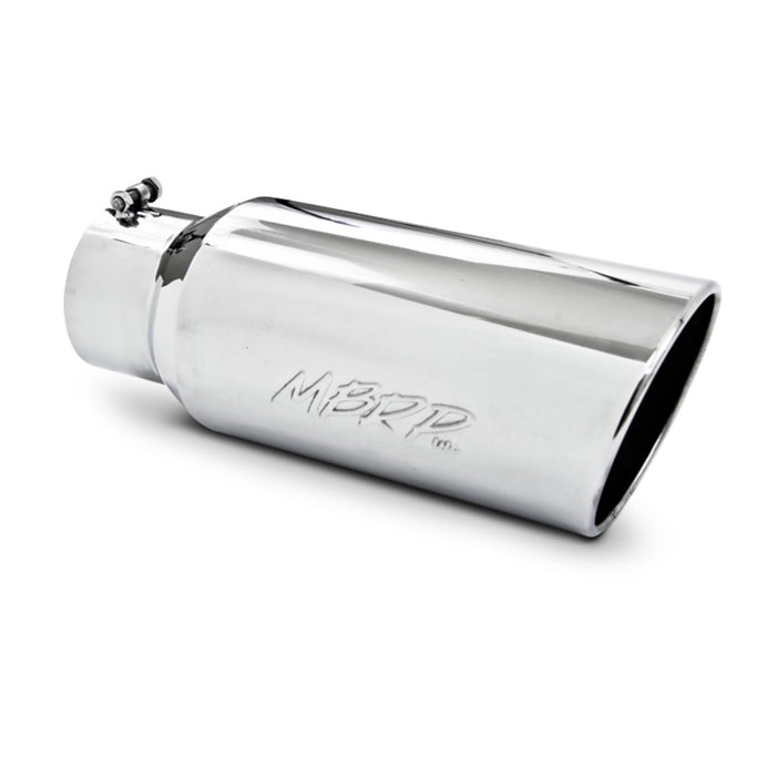 MBRP T5127 Universal Tip 7in O.D. Rolled End 5in inlet 18in length - T304 (SINGLE TIP)