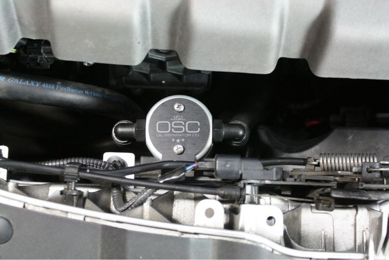 J&L 3021F-C 13-18 Ford Focus ST Front Oil Separator 3.0 - Clear Anodized