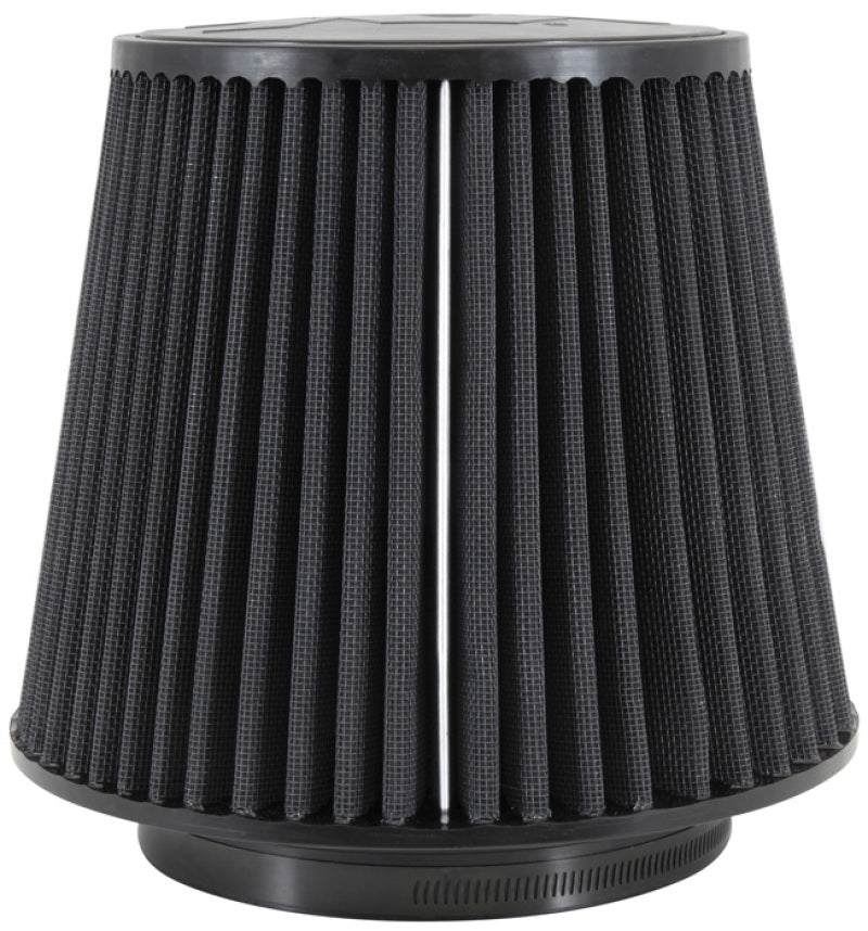 K&N Engineering RU-5177HBK K&N Universal Rubber Filter-Round Tapered 6in Flange ID x 9in Base OD x 6.625in Top OD x 7.5in H