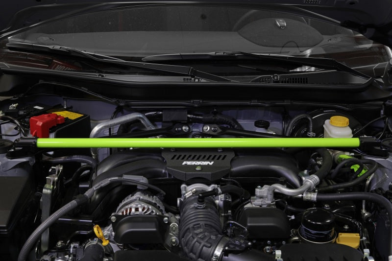 Perrin Performance PSP-SUS-066NY PERRIN 13-25 Subaru BRZ / Toyota GR86/86 / Scion FR-S Front Strut Brace - Neon Yellow