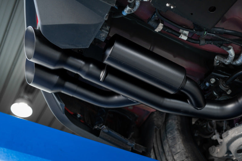 MBRP S7207BLK 18-19 Ford Mustang GT 5.0 3in Cat Back Quad Tip Race Version - Black