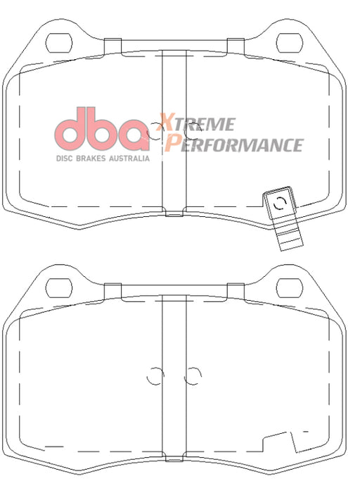DBA DB1520XP 03-07 G35 w/ Brembo XP650 Front Brake Pads