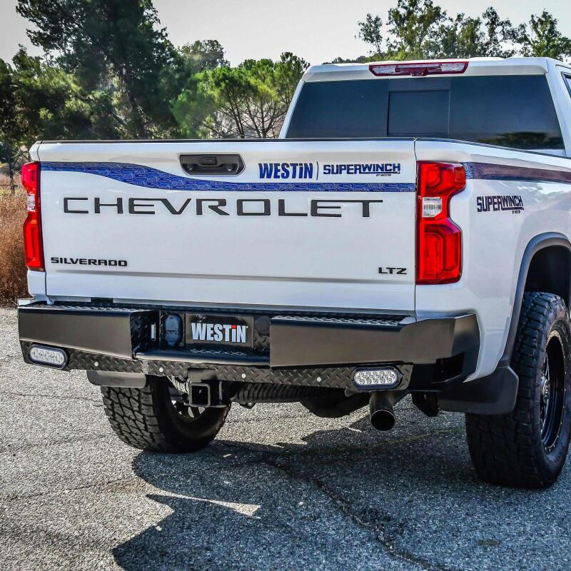 Westin 58-341185 19-20 Chevy Silverado 1500 HDX Bandit Rear Bumper - Black