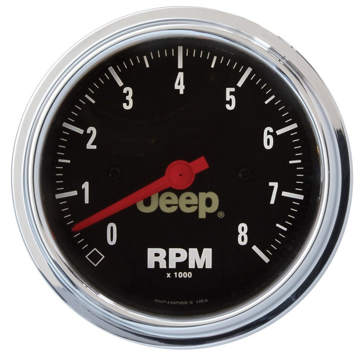 Autometer ATM880246 3-3/8 8000 RPM Tach - Jeep Series